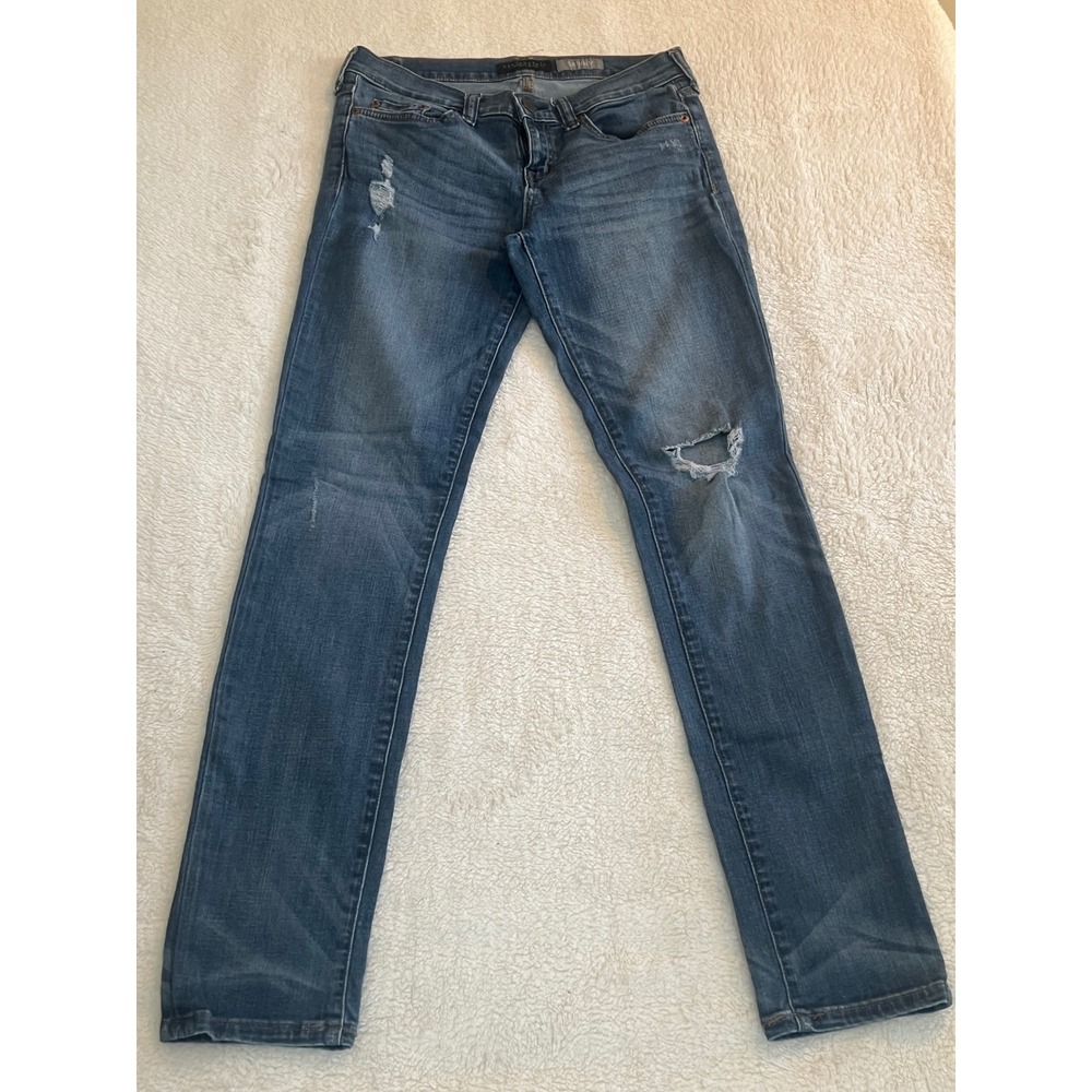 Aeropostale Skinny Jeans Womens 6 Reg Distressed Medium Wash Low Rise Denim